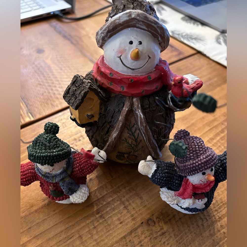 Snowman and Snow Children Group
